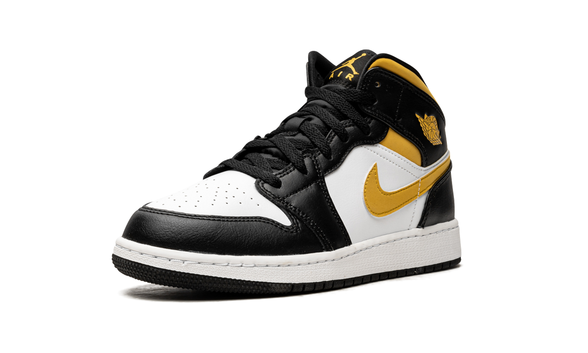Air Jordan 1 Mid GS Pollen / Black / White 554725 177