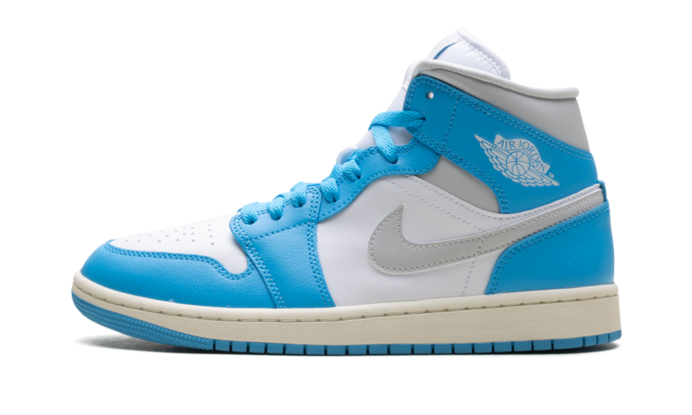 Jordan 1 Mid WMNS Dark Powder Blue White Sail Neutral Grey BQ6472 400