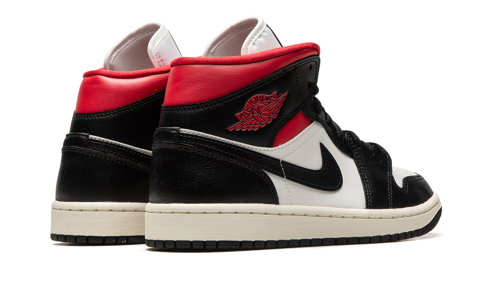 AIR JORDAN 1 MID WMNS Black / Gym Red / Sail BQ6472 061