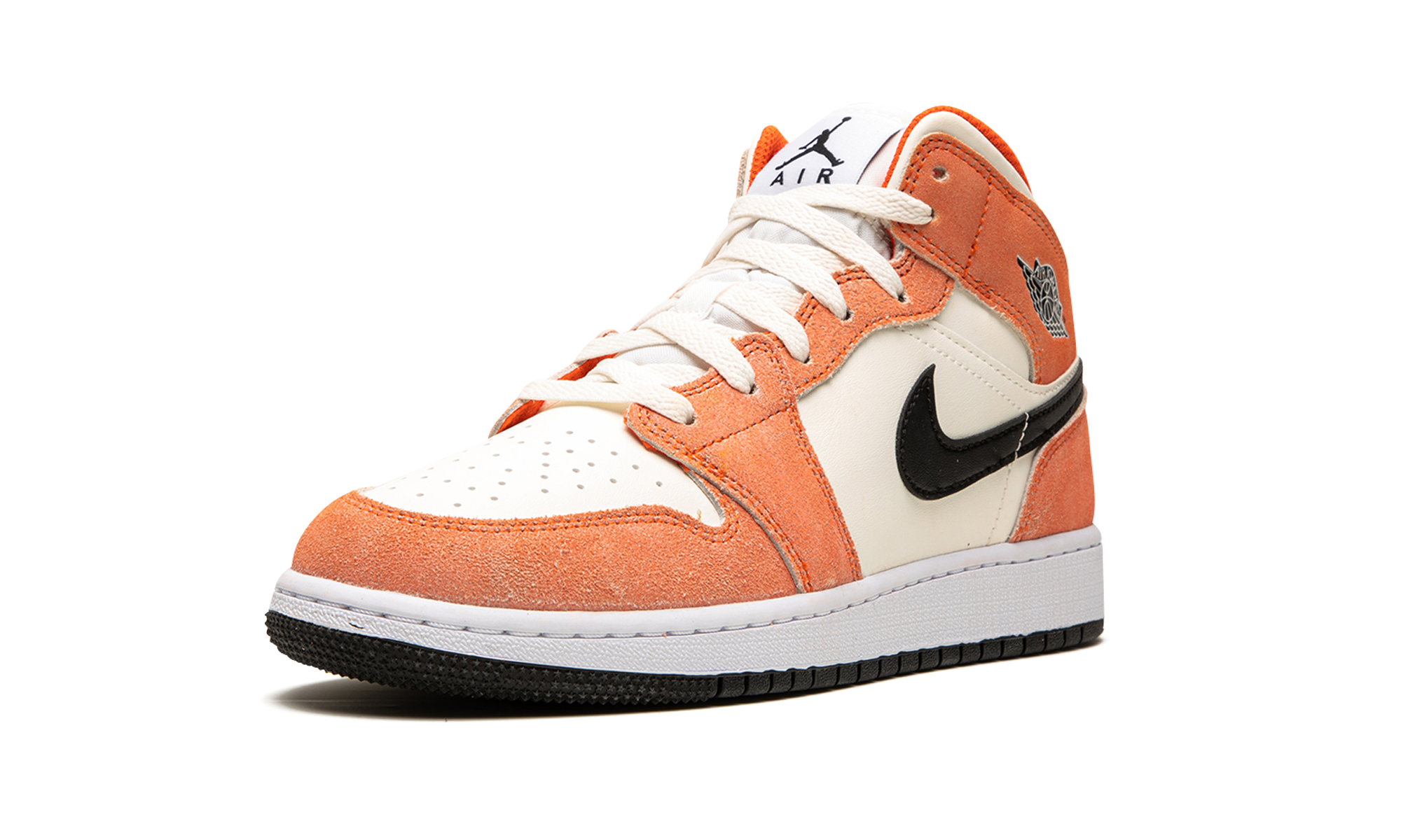 Air Jordan 1 Mid SE GS Orange Suede DV1336 800