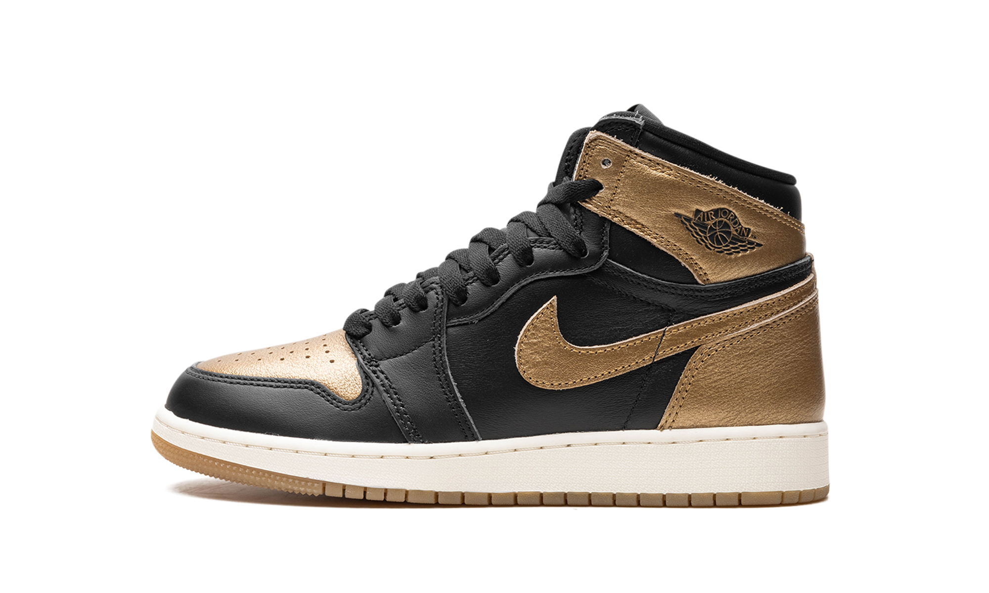 Air Jordan 1 GS Black Metallic Gold FD1437 071
