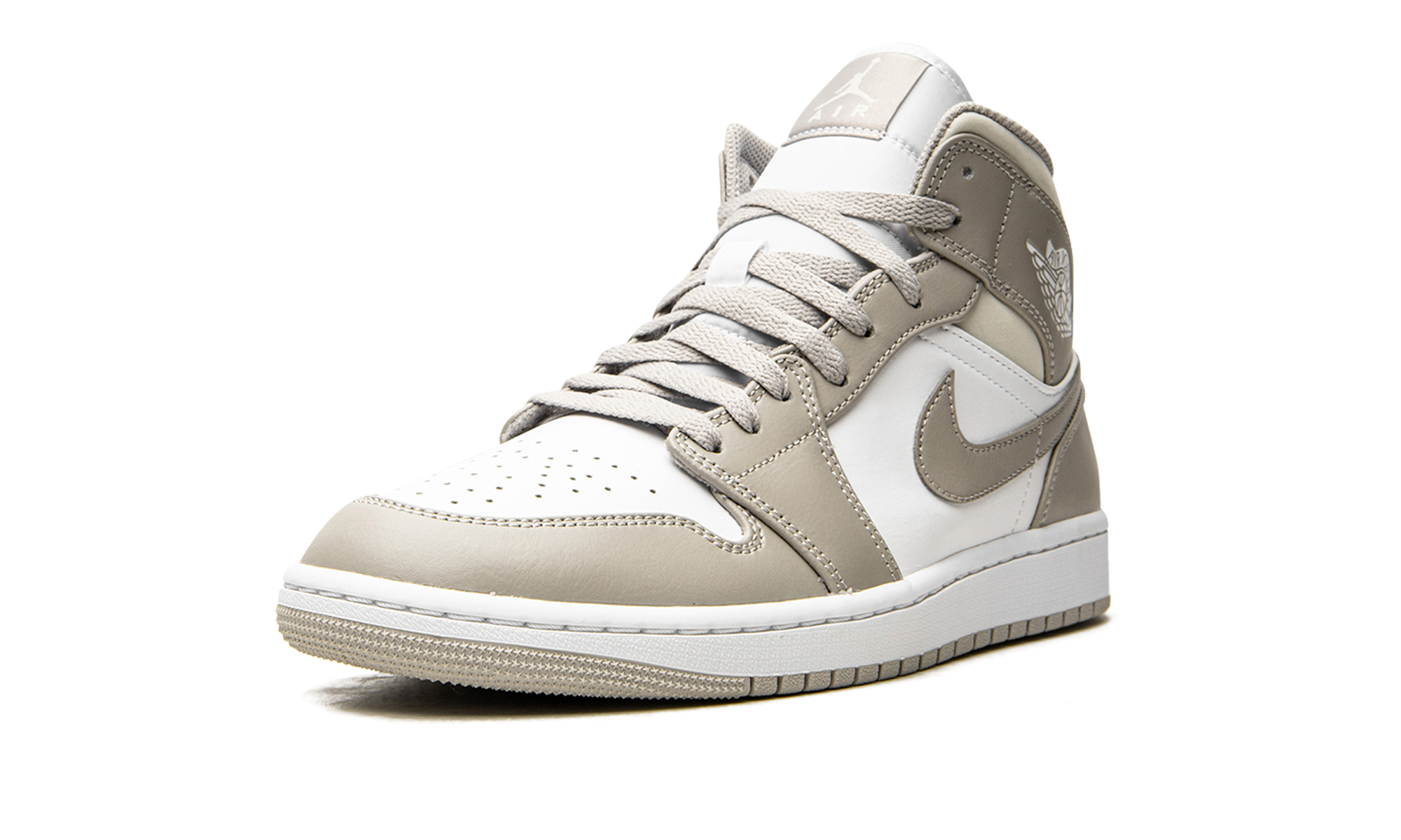 Air Jordan 1 Mid Linen / College Grey 554724 082