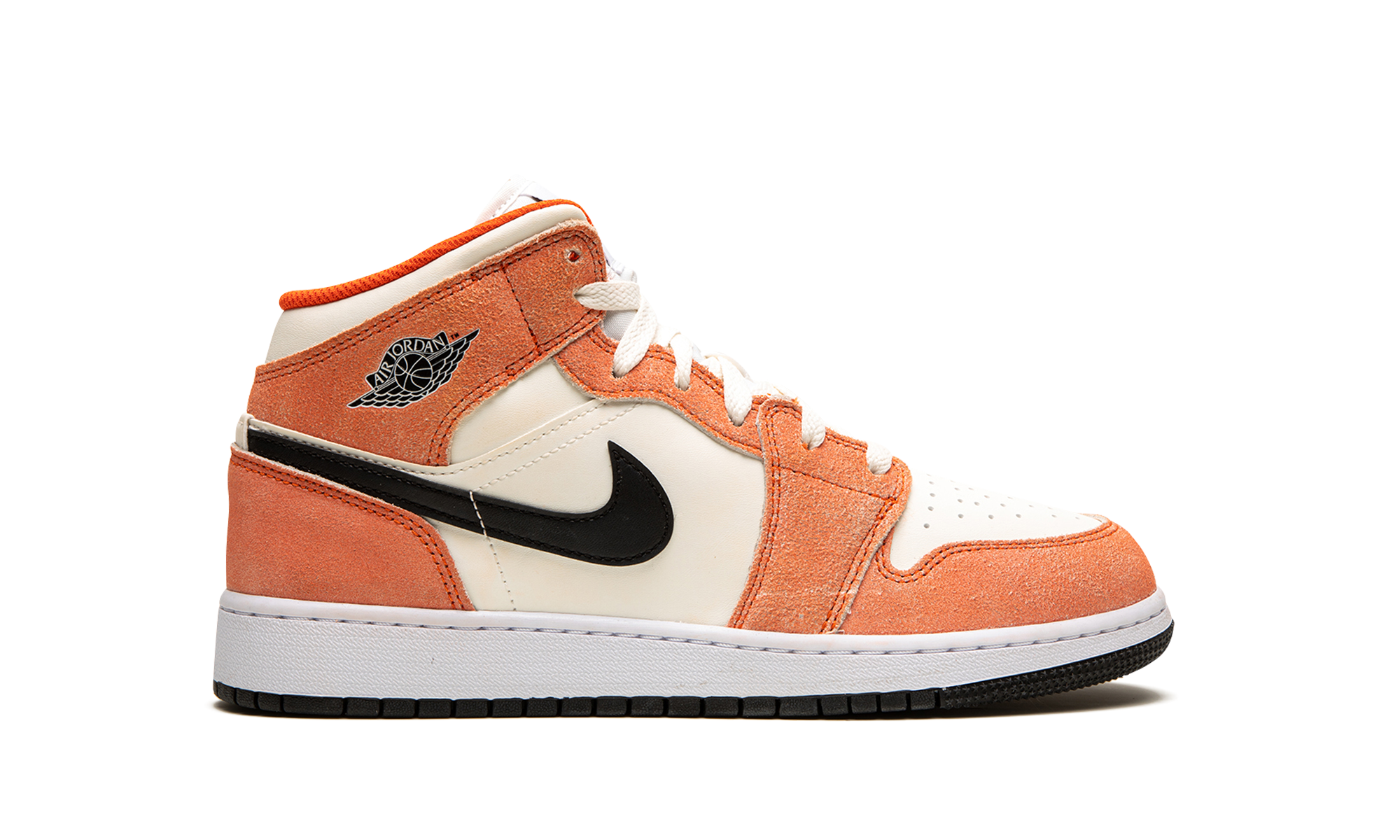 Air Jordan 1 Mid SE GS Orange Suede DV1336 800