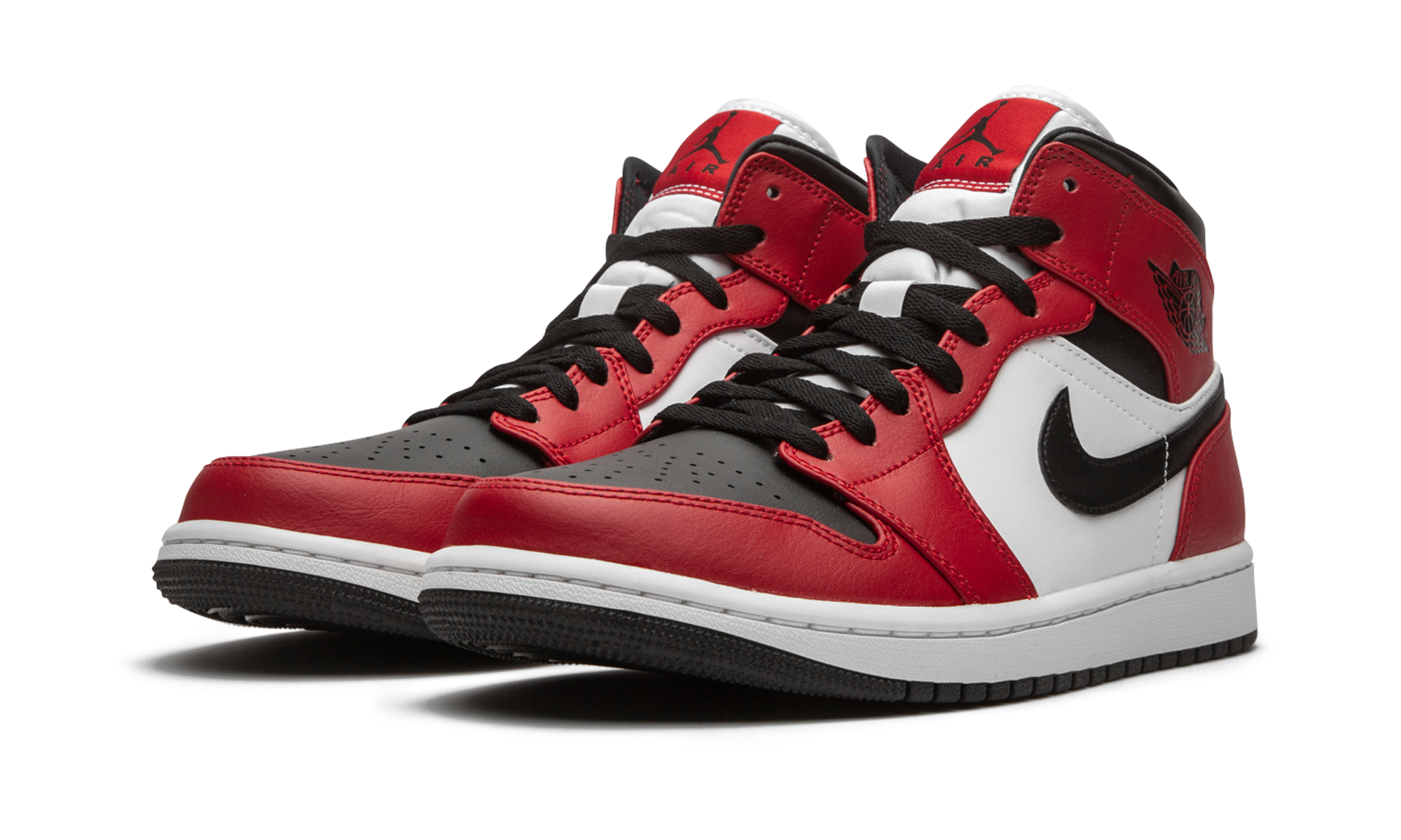 Air Jordan 1 Mid Chicago Black Toe 554724 069