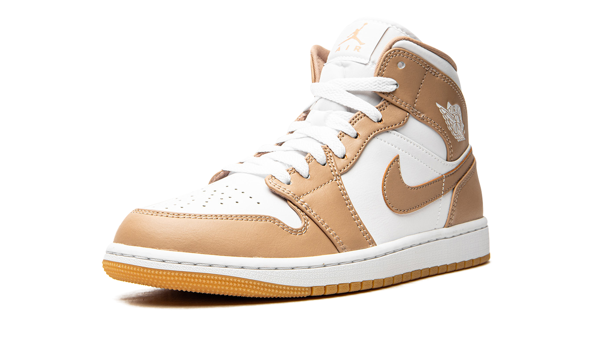 Air Jordan 1 Mid Tan / Gum 554724 271
