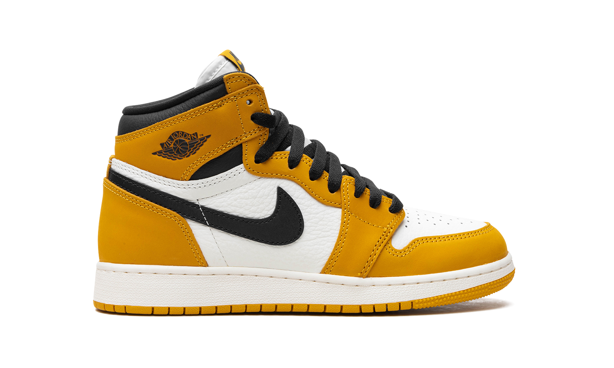 Air Jordan 1 Retro High OG GS Yellow Ochre / Black FD1437 701