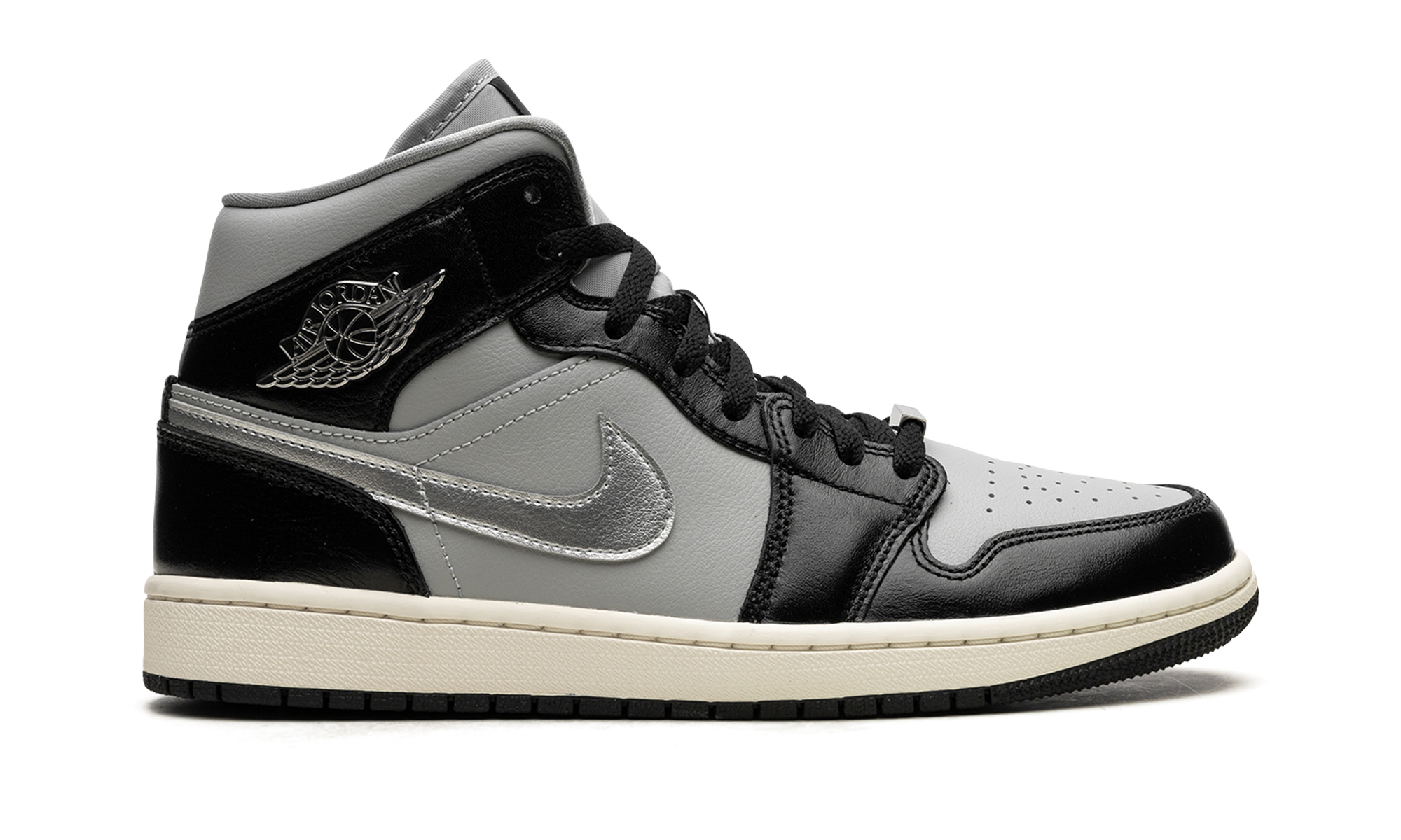 AIR JORDAN 1 MID SE WMNS Black Chrome FB9892 002