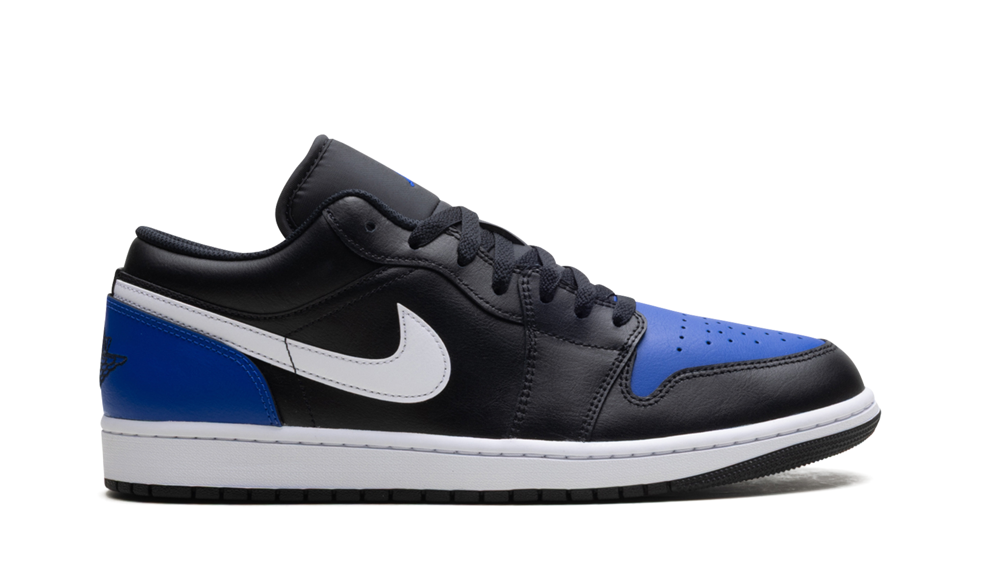 Jordan 1 Low Black Royal Toe 553558 042