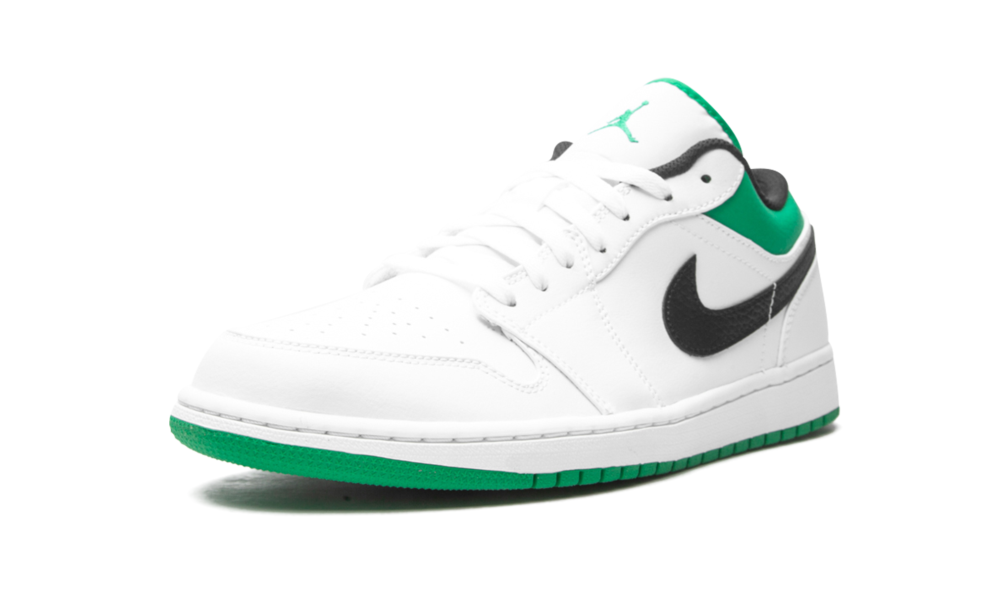 Air Jordan 1 Low White / Lucky Green 553558 129