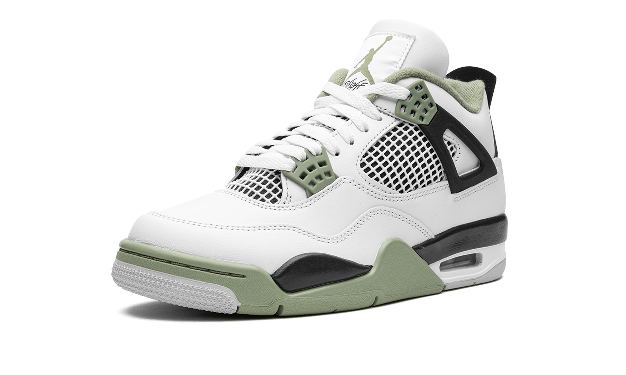 Air Jordan 4 Retro WMNS Seafoam Oil Green AQ9129 103