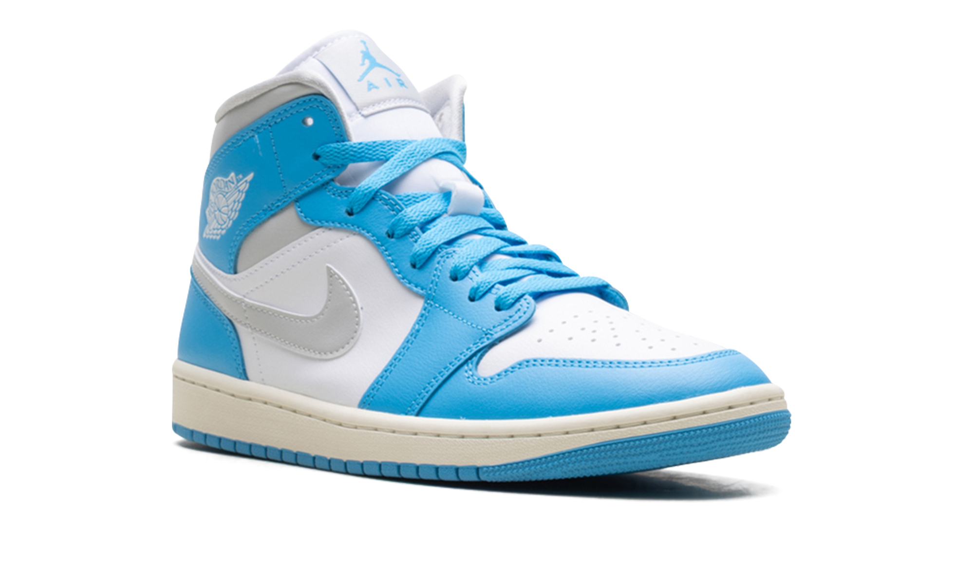 Jordan 1 Mid WMNS Dark Powder Blue White Sail Neutral Grey BQ6472 400