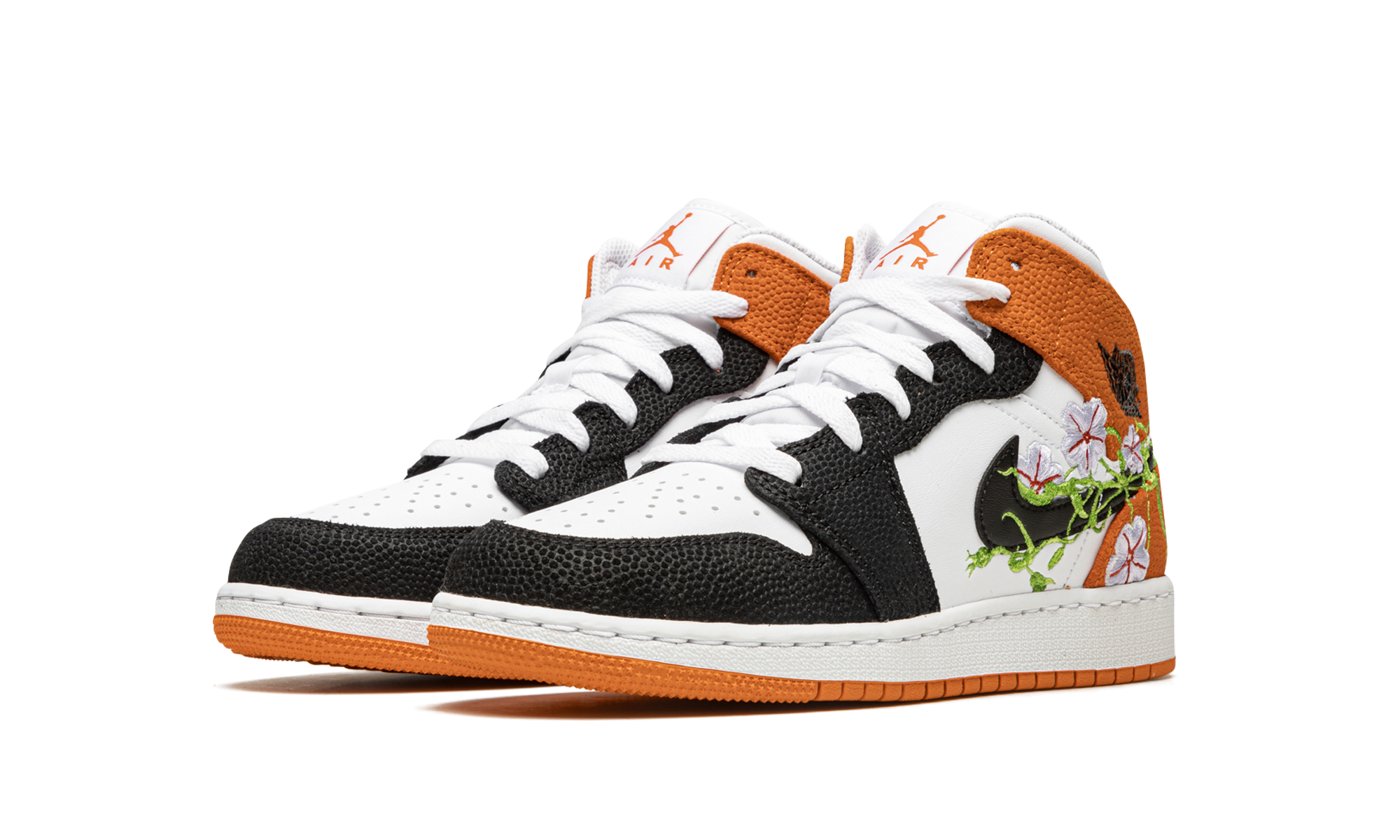 Air Jordan 1 Mid GS Basketball Blossom DQ8390 100