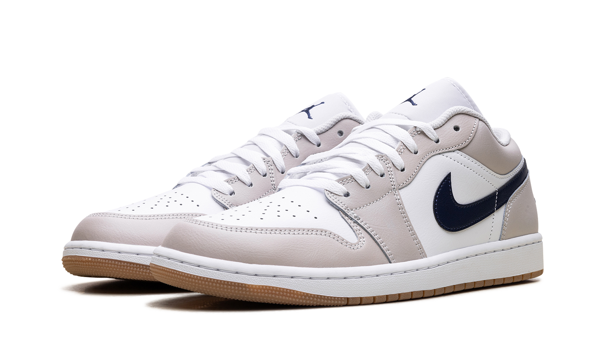 Jordan 1 Low Midnight Navy Neutral Grey 553558 146