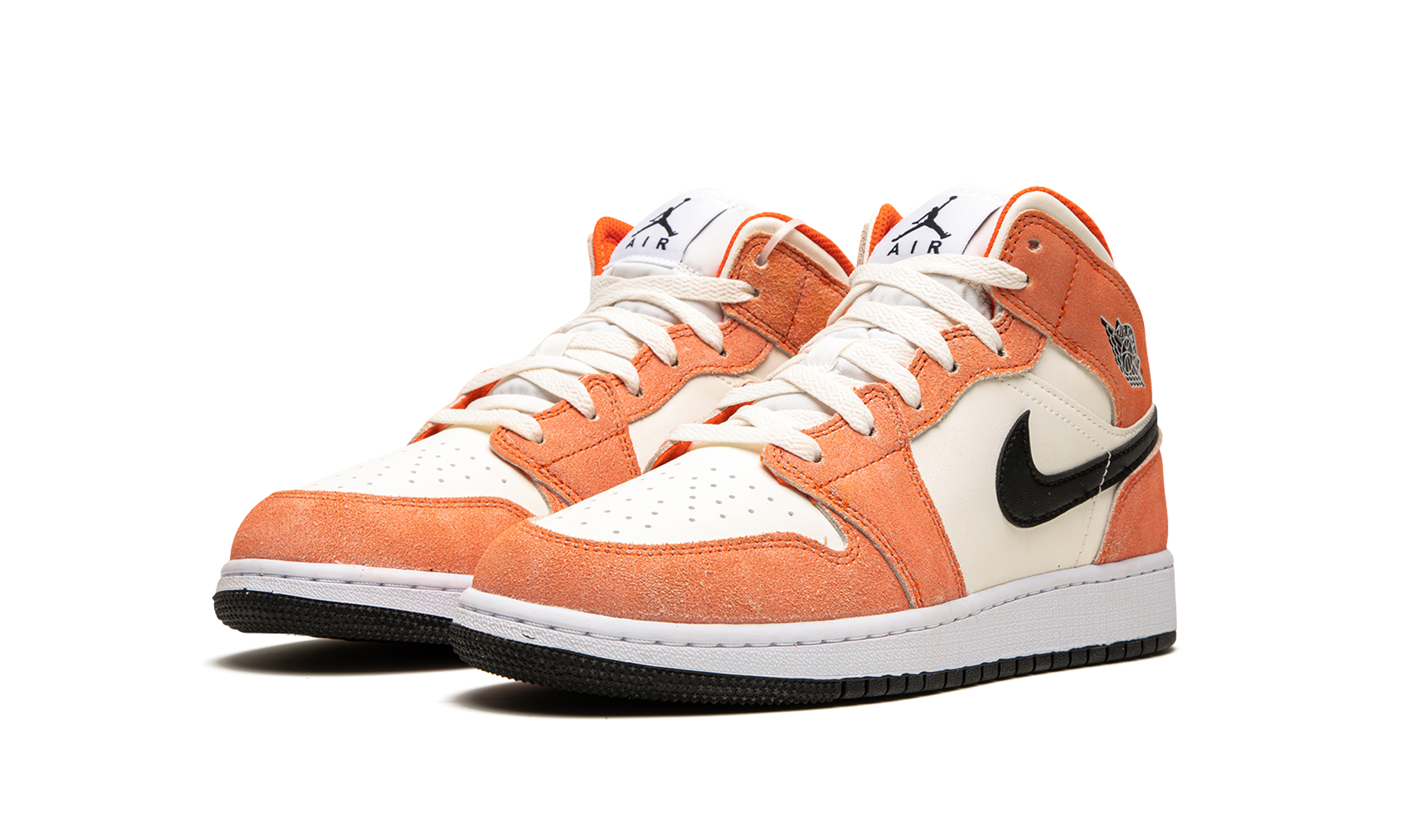 Air Jordan 1 Mid SE GS Orange Suede DV1336 800