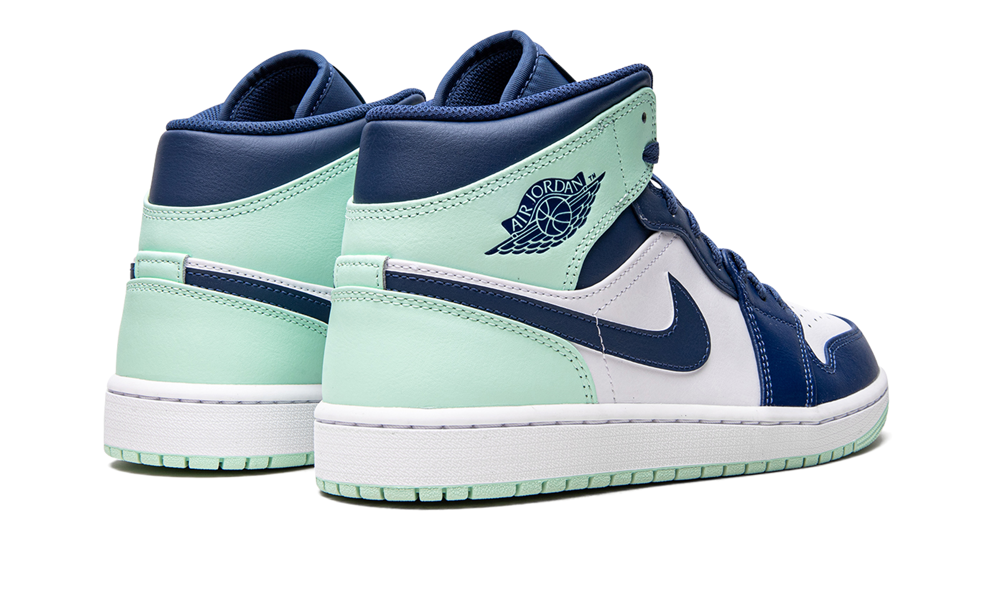 Air Jordan 1 Mid Blue Mint 554724 413