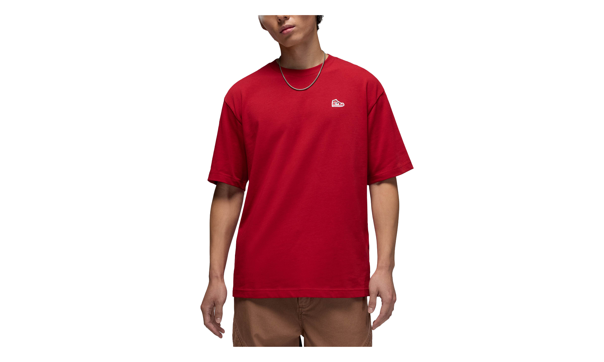 Air Jordan Sneaker Patch T-Shirt Red HJ2326 687