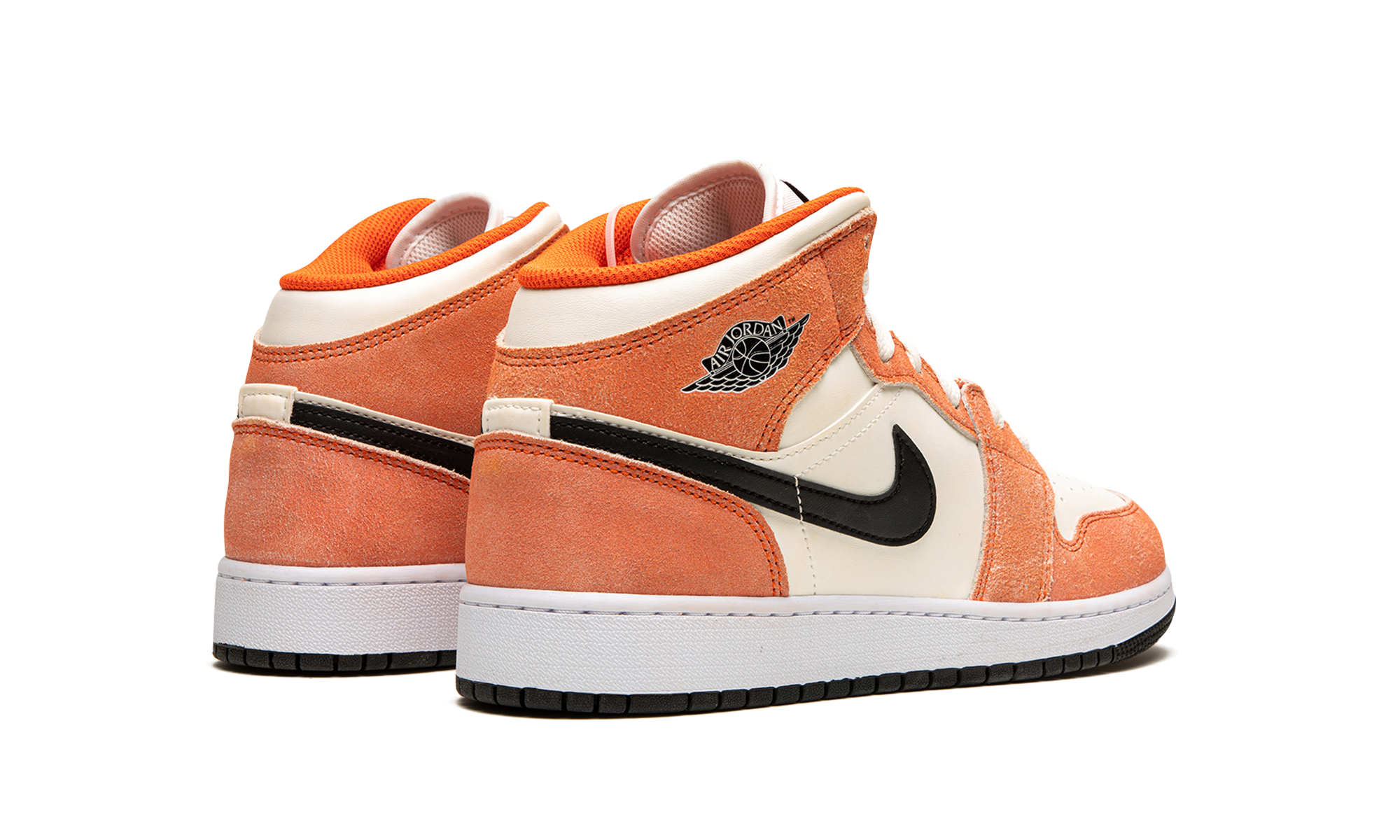 Air Jordan 1 Mid SE GS Orange Suede DV1336 800
