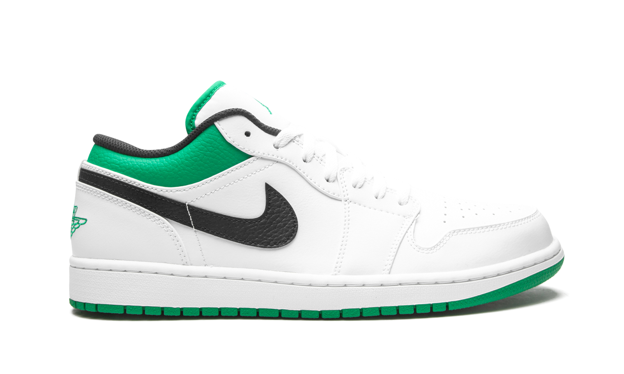Air Jordan 1 Low White / Lucky Green 553558 129