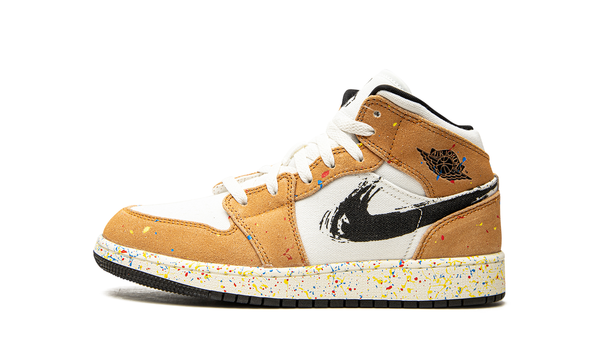 Air Jordan 1 Mid SE GS Brushstroke DA8006 100