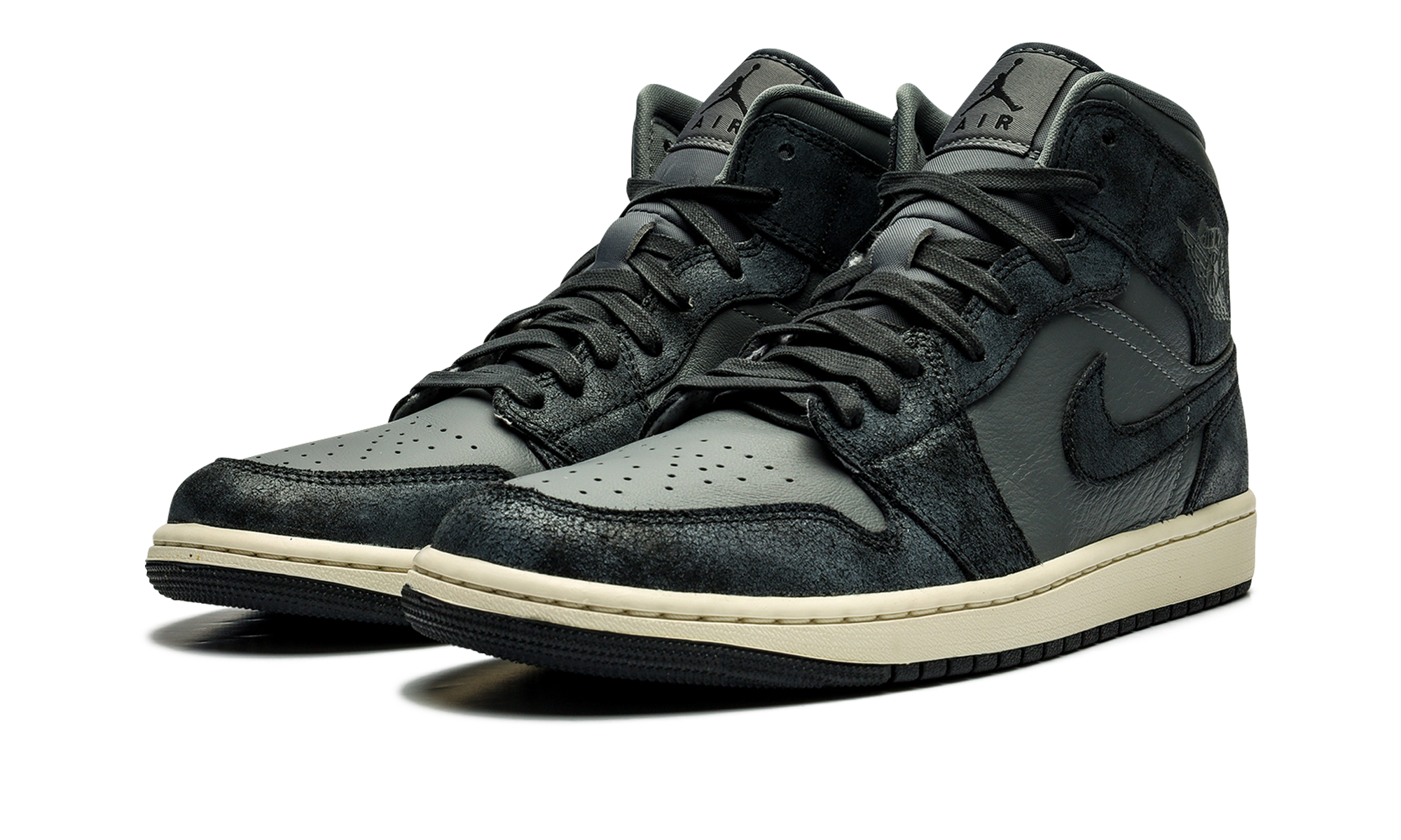 AIR JORDAN 1 MID WMNS DISTRESSED SMOKE GREY FJ3448 001