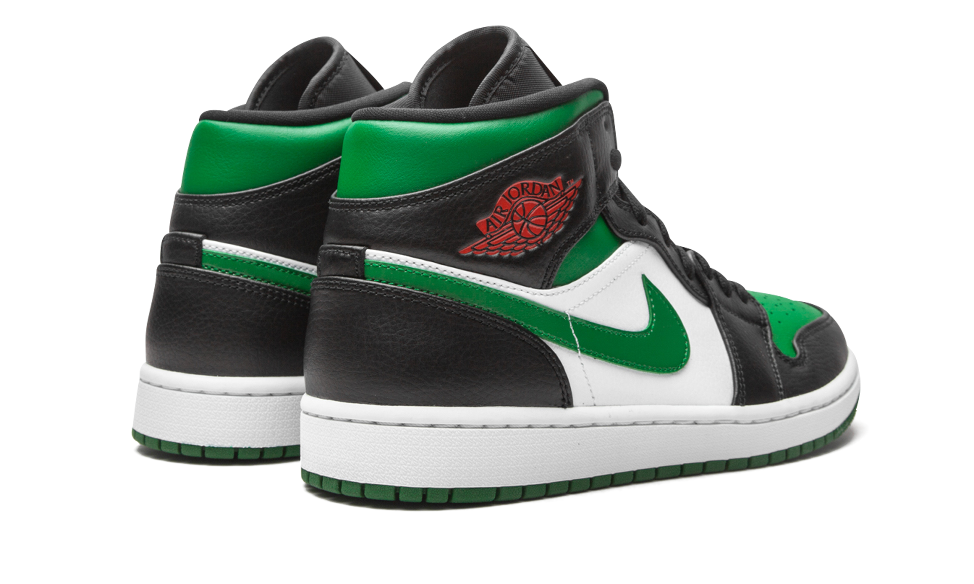 Air Jordan 1 Mid Green Toe 554724 067