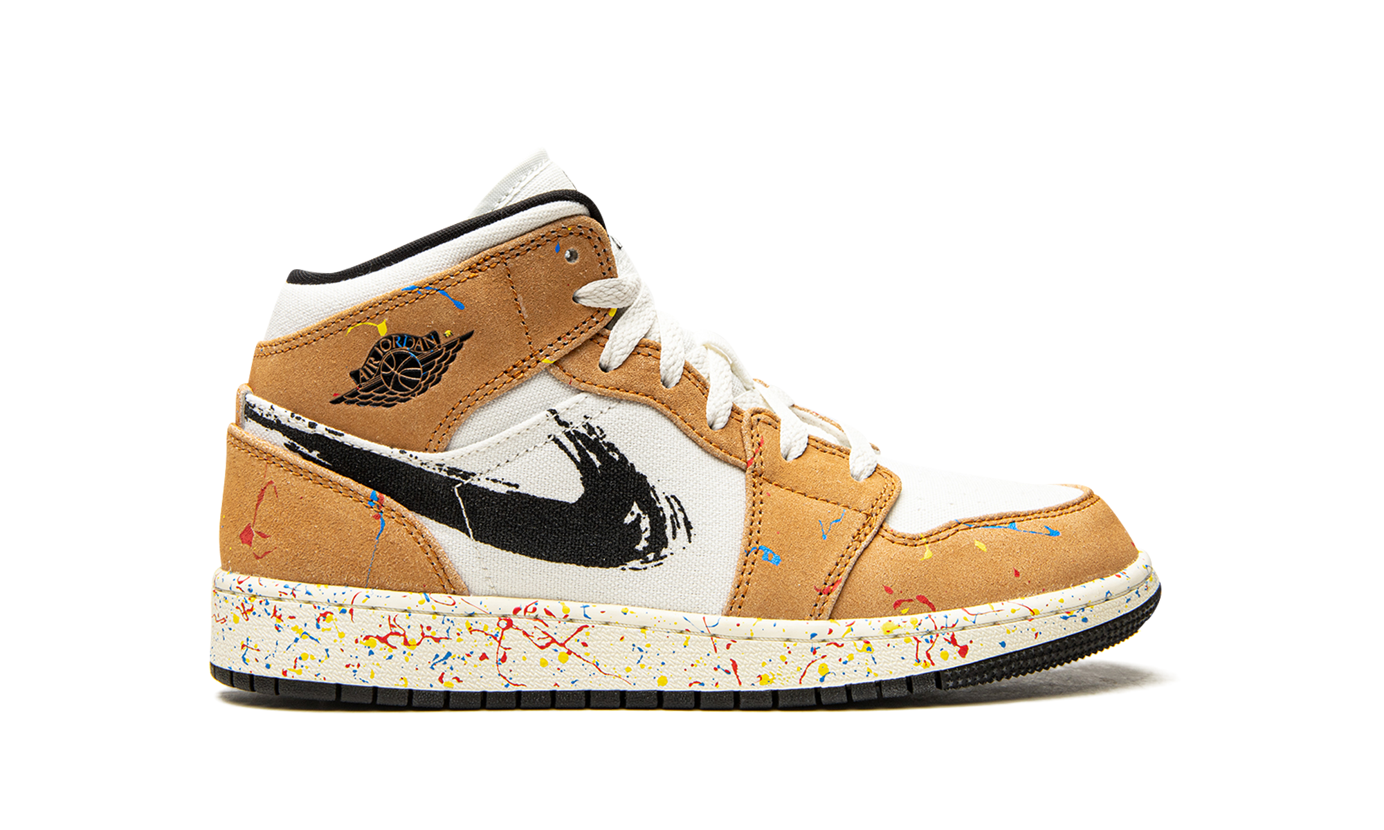 Air Jordan 1 Mid SE GS Brushstroke DA8006 100